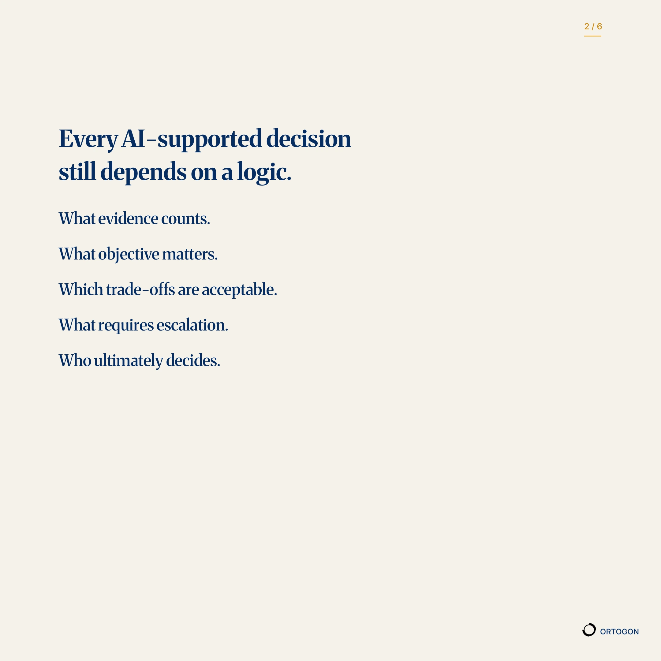 Cover page of the carousel 'AI Will Not Fix How Your Organization Reasons. It Will Scale It.'. (Page 2)