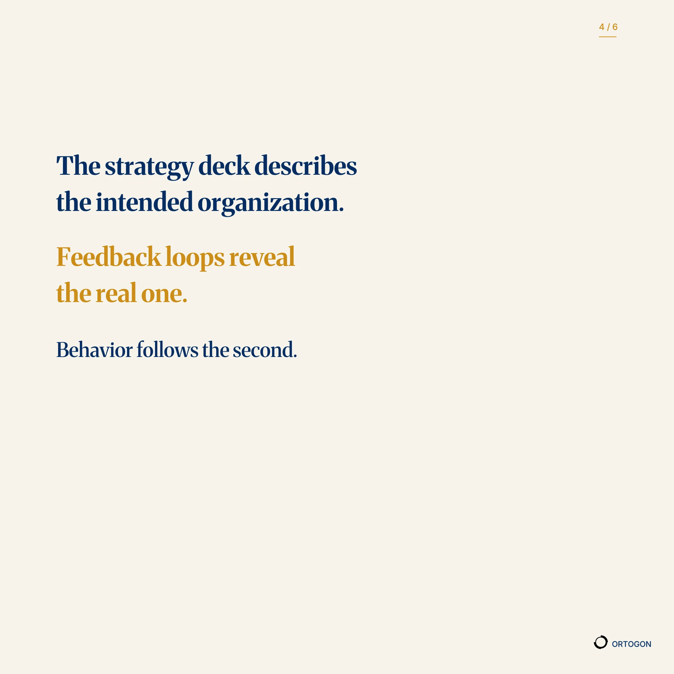 Cover of the carousel "A Company Is Already an Algorithm". (Page 4)
