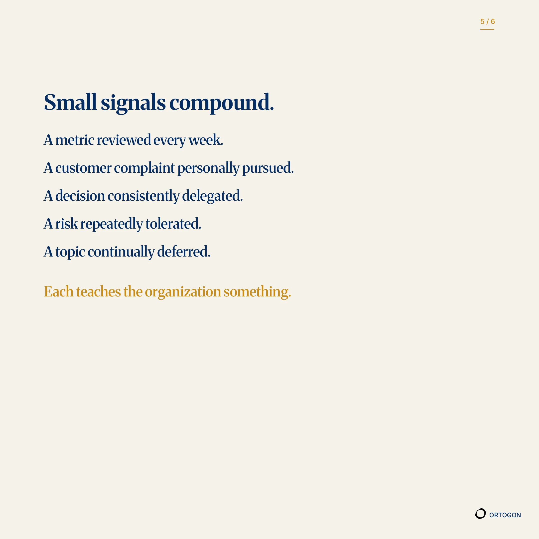 Cover page of the carousel 'Employees Infer Strategy'. (Page 5)