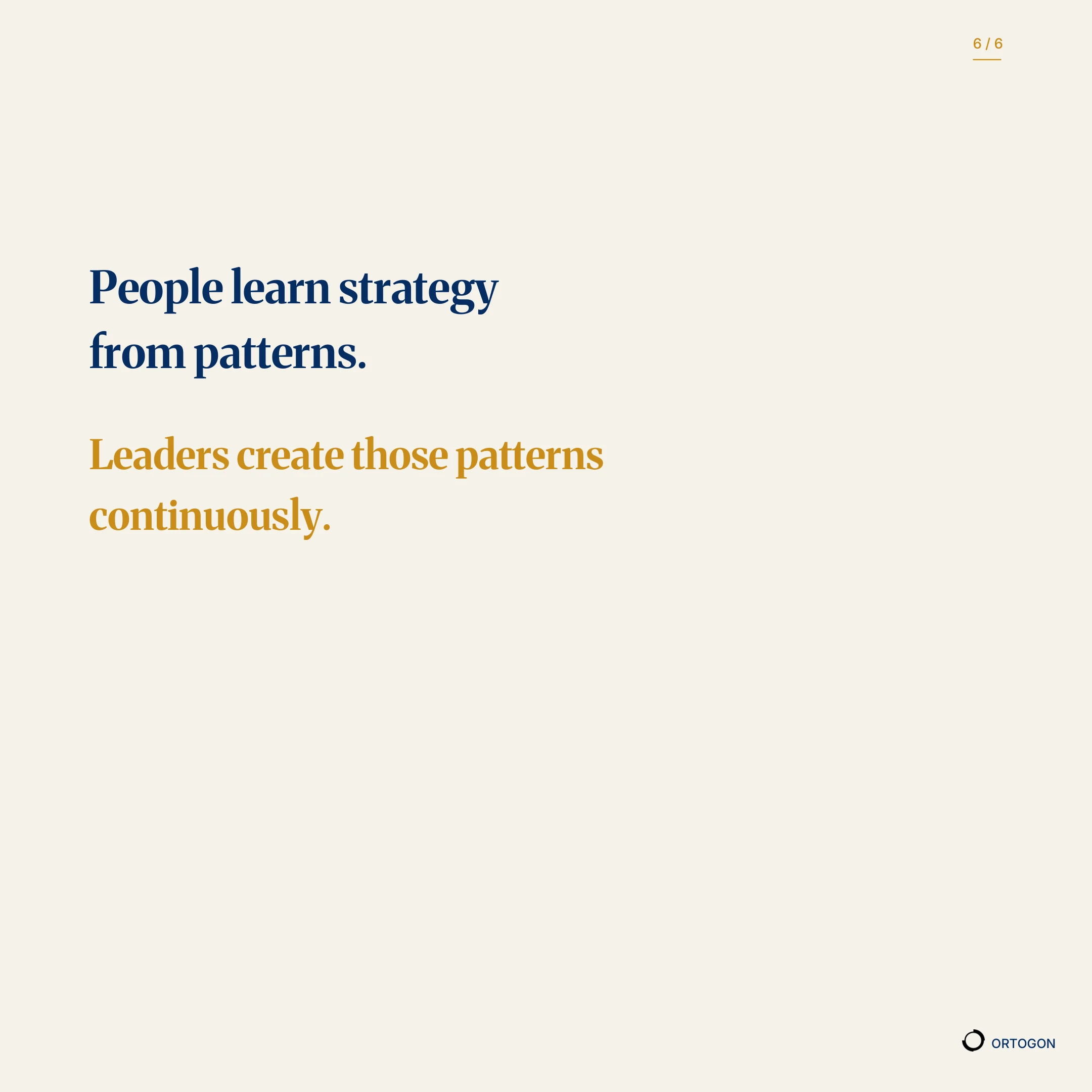 Cover page of the carousel 'Employees Infer Strategy'. (Page 6)
