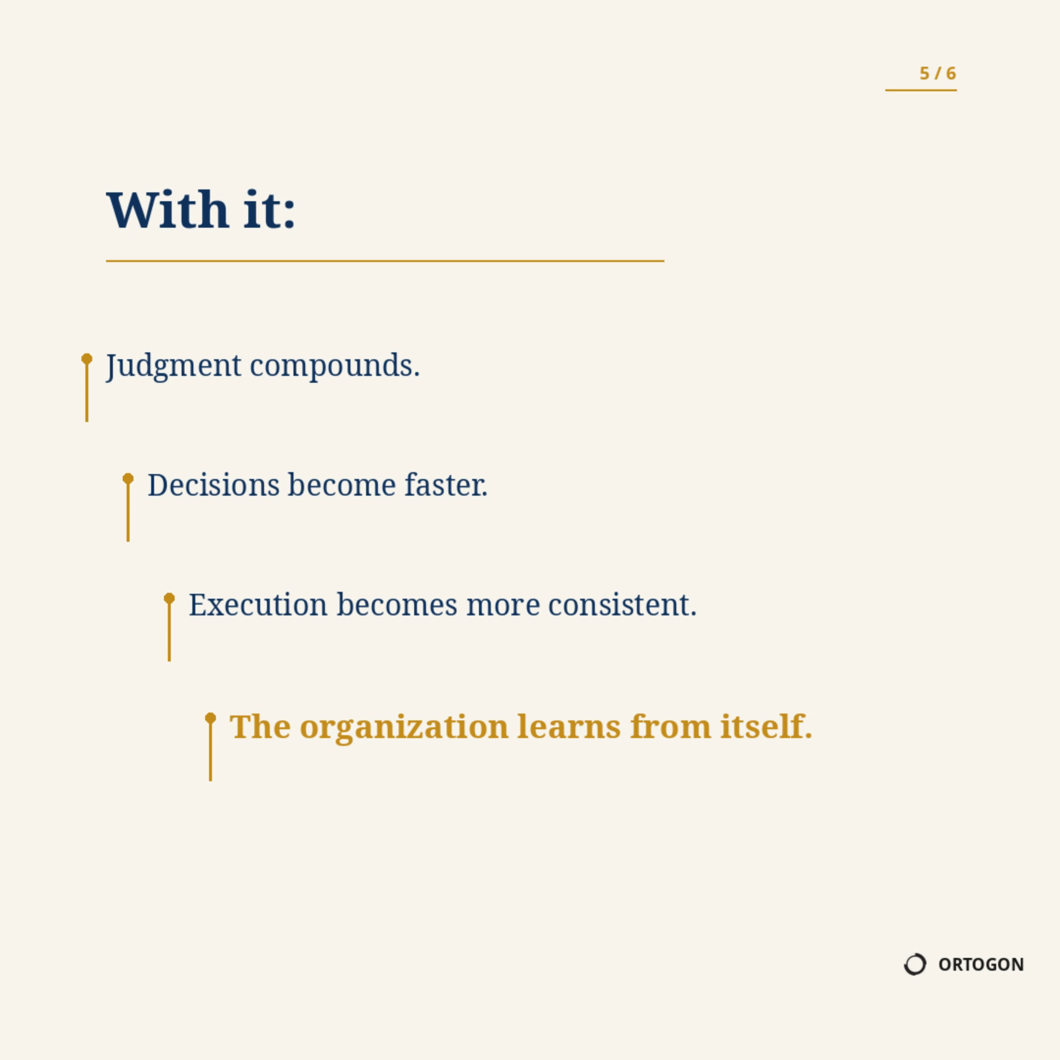 Cover page of the carousel 'One Good Decision Can Change an Outcome'. (Page 5)